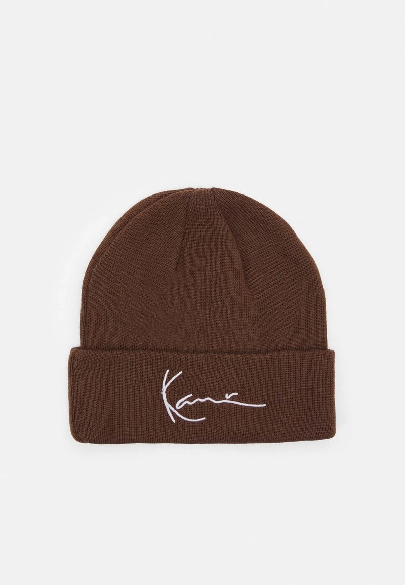 SIGNATURE BEANIE UNISEX - Mütze - dark brown Karl Kani SIGNATURE BEANIE UNISEX - Mütze - Dark Brown -Outlet KARL KANI Store fe5e86e98d5c4288ad5dc4e1e766529a